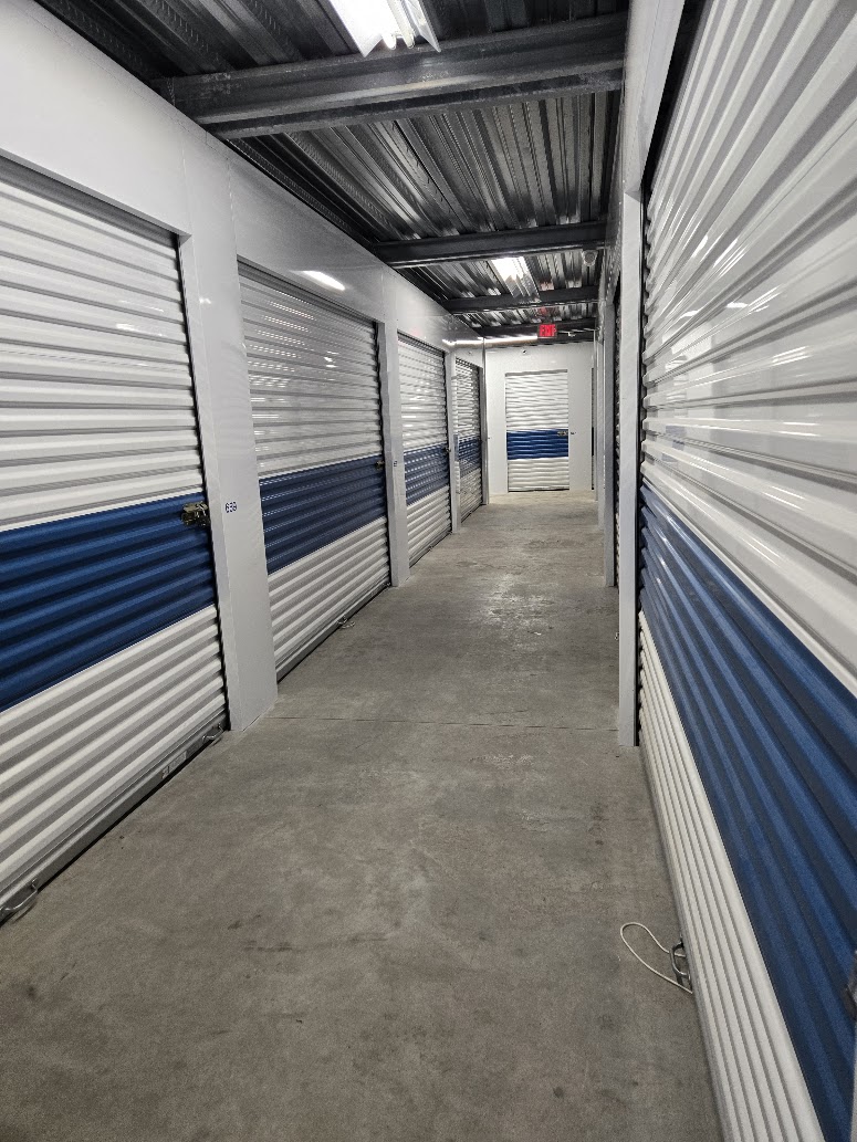 Blue and White Climate Controlled Storage Zanesville Self Storage